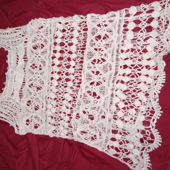 Maurices Cream Crochet Lace Top - Picture 2 of 12